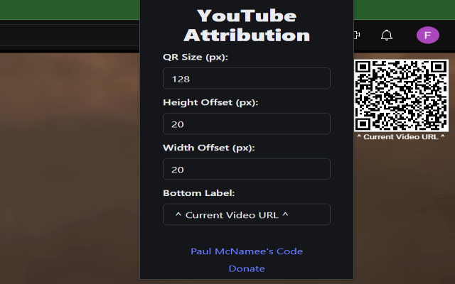 youtube attribution settings